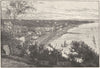 DEVON. Dawlish, from Lea Mount 1898 old antique vintage print picture