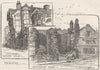 KENT. Rochester. Eastgate House; Restoration 1898 old antique print picture