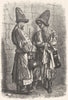 ASIA. Mendicant Dervishes of Central 1880 old antique vintage print picture