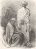 ETHIOPIA. Abyssinian Priest & Monk 1880 old antique vintage print picture