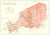 NIGER. Niger 1944 old vintage map plan chart