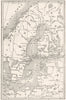 EUROPE. Littoral de la Mer Baltique(Baltic); Baltic Sea 1879 old antique map