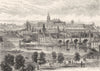 CZECH REPUBLIC. Prague c1893 old antique vintage print picture