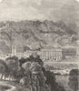 DERBYS. The Palace of the Peak c1893 old antique vintage print picture