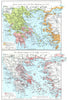 GREECE. At War with Iran(500-479 BC); Athenian Empire Height(about 1956 map