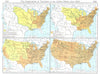 USA. Organization of Territories, US since 1803. 1810, 1835 & 1855 1956 map