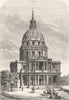 PARIS. Hotel des Invalides c1878 old antique vintage print picture