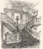 USA. New England. A Staircase on the Steamer Puritan 1891 old antique print