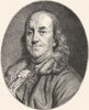 USA. Benjamin Franklin 1891 old antique vintage print picture