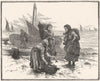 SCOTLAND. Scotch Fisher-Folk 1891 old antique vintage print picture