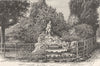 AUSTRALIA. The Fitzroy Gardens, Melbourne 1886 old antique print picture