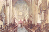 OXFORD. Interior of the Cathedral of Christ Church 1903 old antique print
