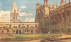 OXFORD. Tom Quad, Christ Church, south entry 1903 old antique print picture
