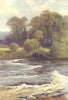 Monnington Falls. Hereford. By Ernest Haslehust 1920 old antique print picture