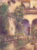 SPAIN. Seville-Garden of the Casa de Pilatos 1908 old antique print picture