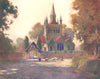 ISLE OF WIGHT. Cowes. Whippingham Church 1908 old antique print picture