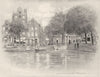 NETHERLANDS. Rotterdam 1920 old antique vintage print picture