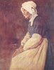 FRANCE. A Breton woman, Brittany 1920 old antique vintage print picture