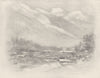 FRANCE. Switzerland. Neighbourhood of Chamonix 1920 old antique print picture