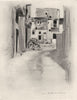 ITALY. Sicily. Deserted Houses 1920 old antique vintage print picture