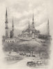 TURKEY. Mosque of St Sophia, Istanbul 1920 old antique vintage print picture