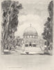 JERUSALEM. Palestine. Mosque of Omar, Jerusalem 1920 old antique print picture