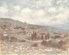 ISRAEL. Palestine. Mount of Olives, Holy Land 1920 old antique print picture