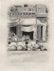 INDIA. Bazaar at Delhi 1920 old antique vintage print picture