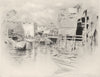 CHINA. Canton 1920 old antique vintage print picture