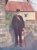 YORKS. A Yorkshire Postman 1908 old antique vintage print picture