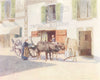 FINISTÈRE BRITTANY BRETAGNE. A sand-cart, Quay, Pont-Aven 1905 old print