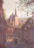 BELGIUM. Escalier de La Fontaine, Liège 1908 old antique vintage print picture