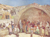 ISRAEL. The fountain of the Virgin at Nazareth 1902 old antique print picture