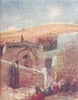 JERUSALEM. Chapel of tomb Virgin at foot Mount Olives 1902 old antique print