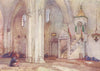 ISRAEL. Interior of Mosque at Samaria 1902 old antique vintage print picture