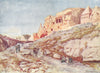 ISRAEL. The rock-cut Tombs of the valley of Jehoshaphat 1902 old antique print