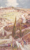 ISRAEL. North-east end of Jerusalem & Mizpah Mount Olives 1902 old print