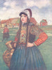 NETHERLANDS. North Holland. A girl of Marken 1904 old antique print picture