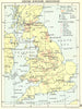 UK. United Kingdom-Industries; Small map 1912 old antique plan chart