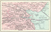 IRELAND. Dublin; Small map 1912 old antique vintage plan chart