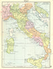 ITALY. Italy. Inset Map of Apulia on same scale; Small map 1912 old