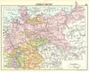 GERMANY. German Empire; Small map 1912 old antique vintage plan chart
