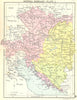 AUSTRIA-HUNGARY. Austria-Hungary-Plate I; Small map 1912 old antique chart