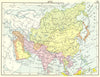 ASIA. Asia; Small map 1912 old antique vintage plan chart