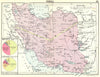 IRAN. Iran; Small map 1912 old antique vintage plan chart