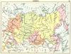 RUSSIA. Siberia; Small map 1912 old antique vintage plan chart