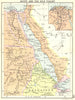EGYPT. Egypt and the Nile Valley; Small map 1912 old antique plan chart