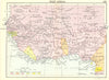 AFRICA. West Africa; Small map 1912 old antique vintage plan chart