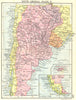 SOUTH AMERICA. Plate II Inset Maps of Falkland Tierra del Fuego Small map 1912
