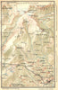 SWITZERLAND. Environs of Montana 1930 old vintage map plan chart